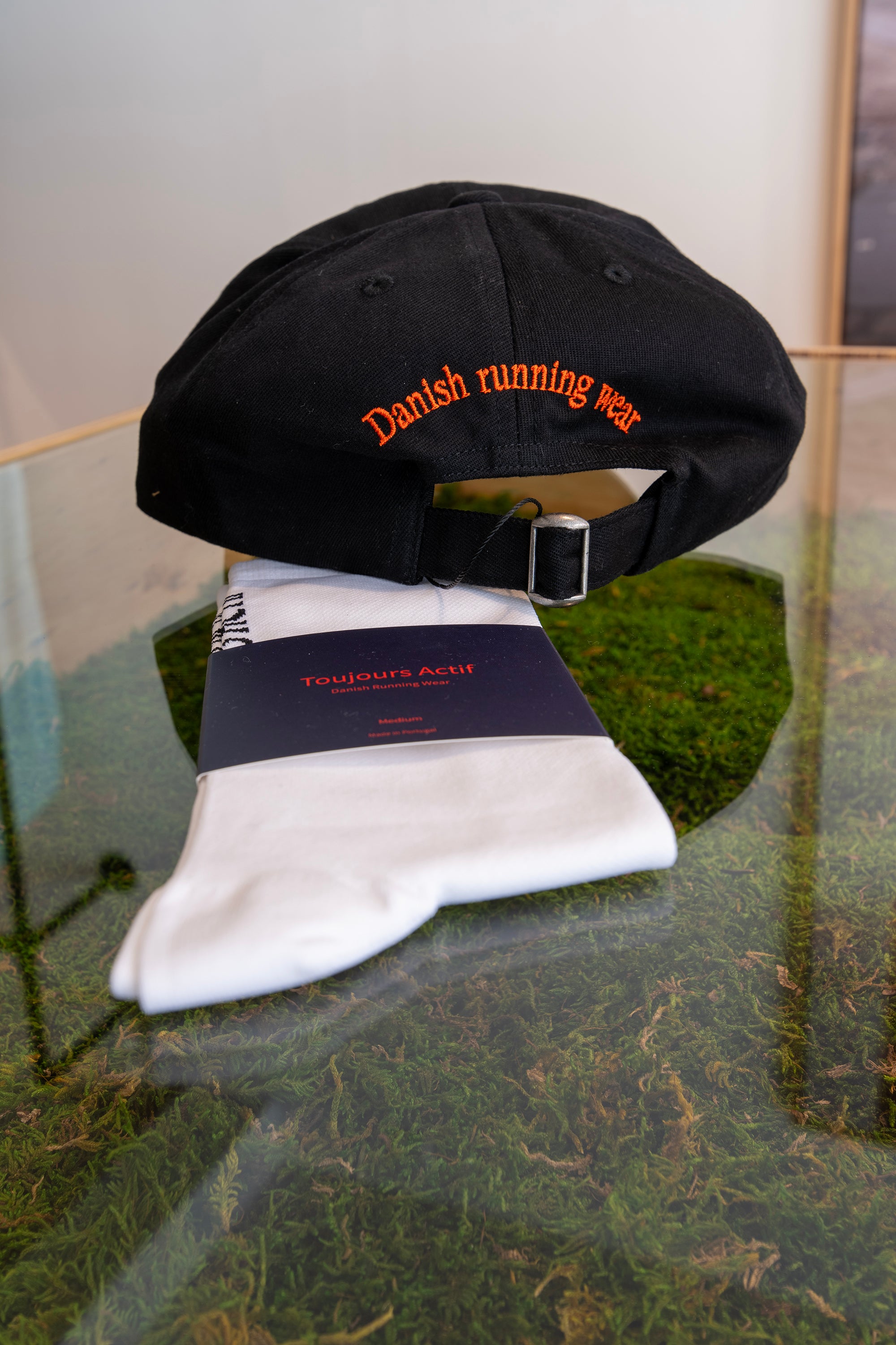 Close-up details from the Toujours Actif factory, showcasing quality craftsmanship and responsible production practices.