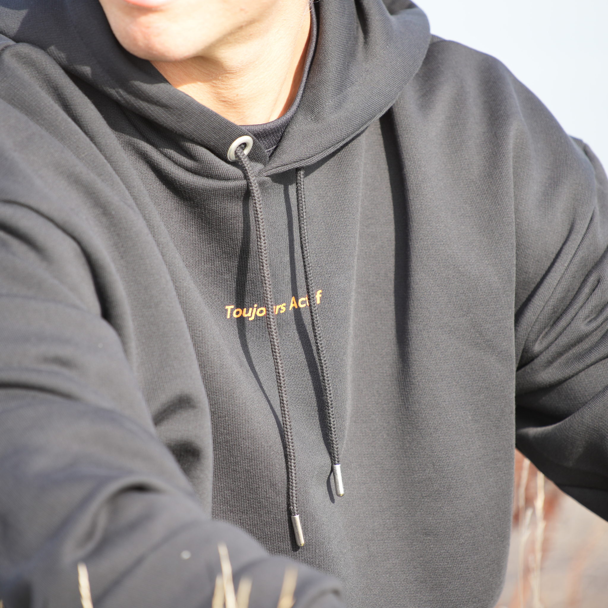 Oversized Hoodie | Sort