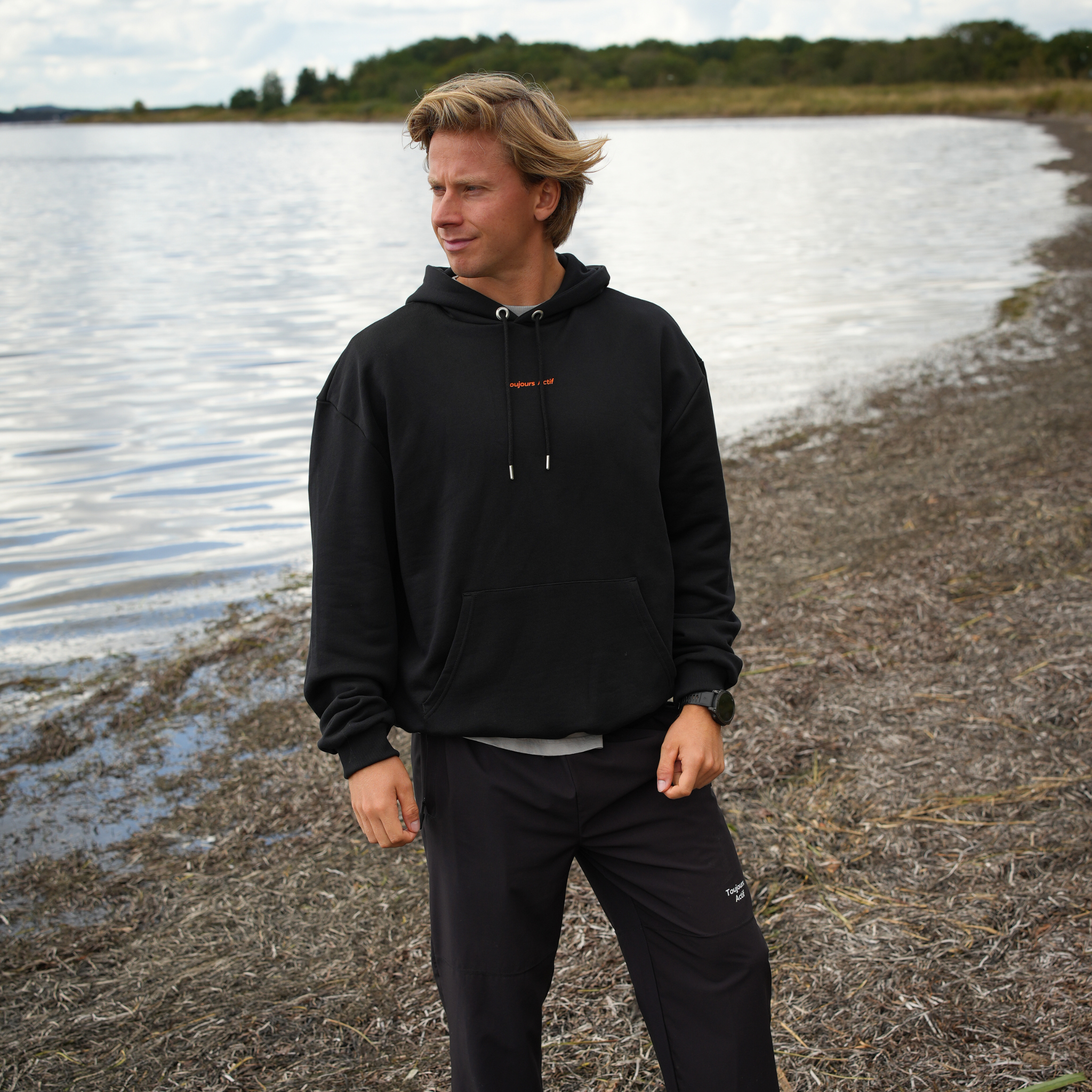 Oversized Hoodie | Sort