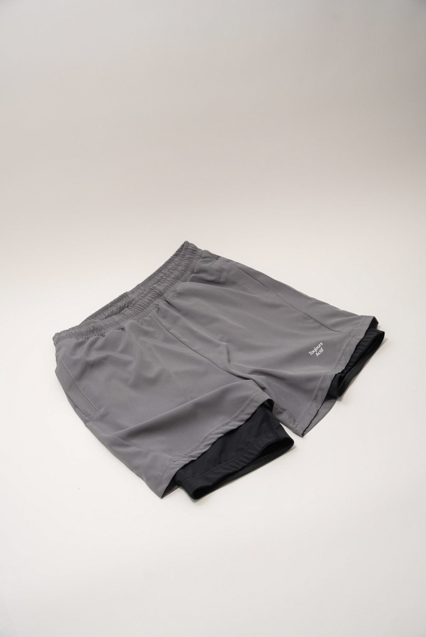2 in 1 Shorts - Grå